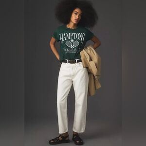 AGOLDE '90s Mid-Rise Straight-Leg Loose Crop Off White Jeans